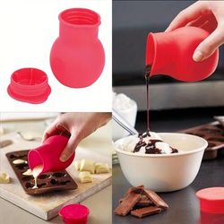 Chocolate Melting Pot, Silicone Chocolate Melting In Microwave For Butter, Cheese, Candy, Sauce And Caramel, Melting Chocolate Molds Bakery Supplies