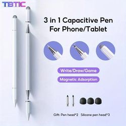 Universal 3 In 1 Stylus Capacitive Pen For Ipad Matepad Phone Touch Screen Android Tablet Pencil