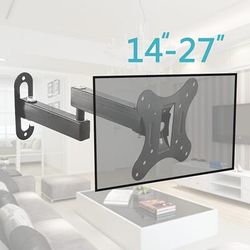 Telescopic Rotating Lcd Monitor Wall Hanging Wall Bracket Computer Display Hanging Rack Universal 14-27 Inches Hanging Wall