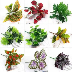 Plante artificielle de décoration de bureau, fausses plantes vertes, accessoires, fleurs en