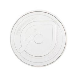 Eco Products EP-FLCC GreenStripe Flat Lid for 9 to 24 oz Cold Cups - PLA, Clear, Case of 1000
