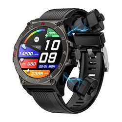2024 smart watch tws auricolare chiamata bluetooth 2 in 1 orologio sportivo all'aria aperta batteria da 400 mah frequenza cardiaca pressione sanguigna sonno smartwatch