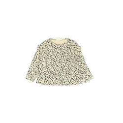 Zara Baby Sweatshirt: Ivory Animal Print Tops - Kids Girl's Size 4