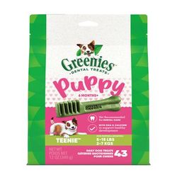 Puppy Teenie Size Natural Dental Dog Treats, 12 oz. Pack (43 Treats)