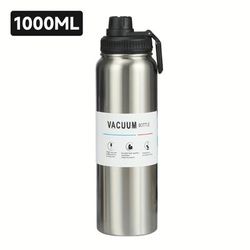 1pc, Vacuum Sports Water Bottle, 304 Stainless Steel Water Cups, Portable Travel Water Bottles, For Camping, Hiking, Fitness, Outdoor Drinkware, Birthday Gifts