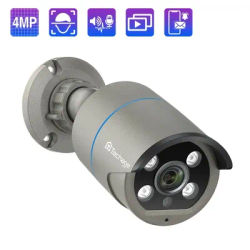 Techage 4MP POE Camera AI Smart Two Way Audio Outdoor Face Detection IP66 Waterproof CCTV Video