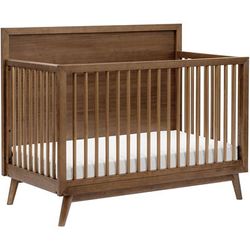 Babyletto Palma 4-in-1 Convertible Crib w/Toddler Bed Conversion Kit - Natural Walnut