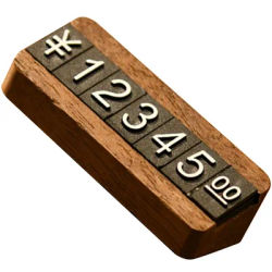 1 Set cartellino del prezzo cubo in legno prezzo di vendita espositori Tag per negozi al dettaglio