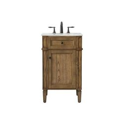 21 inch single bathroom vanity in driftwood - Elegant Lighting VF12521DW