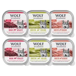 6x300g Mixed Adult Wolf of Wilderness Classic Trays