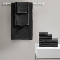 Big Bundle 100% Cotton Quick Dry 12 Piece Bath Towel Set - Olliix 5DS73-0289