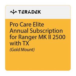 Teradek Pro Care Elite Annual Subscription for Ranger MK II 2500 Receiver (Gold Mou SLAE-10-2592-G