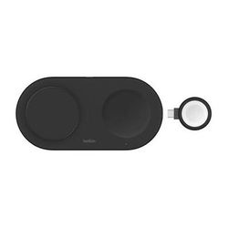 Belkin BoostCharge Pro 3-in-1 Magnetic Wireless Charging Pad with Qi2 (Black) WIZ022TTBK