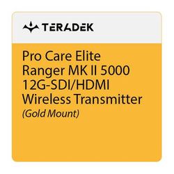 Teradek Pro Care Elite Annual Subscription for Ranger MK II 5000 Transmitter (Gold SLAE-10-2596-G