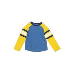 Boden Long Sleeve T-Shirt: Blue Tops - Kids Boy's Size 4