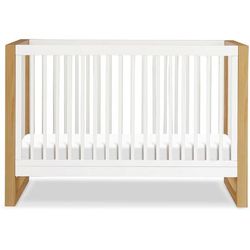 Namesake Nantucket 3-in-1 Convertible Crib w/Toddler Bed Conversion Kit - Warm White / Honey
