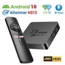 Z1 Mini RL Smart TV Box Android 10 Allwinner H313 2 Go 8 Go Touriste Wifi BTpig 4K HD