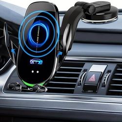 Car Mobile Phone Super Stable Support Rack Wireless Charger Navigation Automatic Clamp Mobile Phone Fast Charging Suction Cup Model Car Supplies