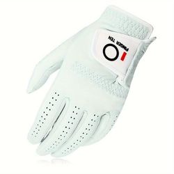 1 Pack Men's Premium Soft Cabretta Golf Gloves For Left Right Handed Golfer, Size From S To Xxl
