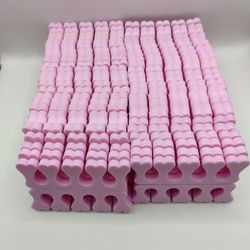 TEMU 100pcs Finger Toe Separators Manicure Pedicure Foot Care Compressed Sponge Nail Art Tools Suitable For Men And Women