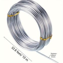 TEMU 2mm Colored Aluminum Wire, 12 Gauge Engraving Wire, Metal Wire, Armature Wire, Flexible Wire, Craft Wire, Engraving Wire, Soft Wire, In 16.4/32.8 Feet.