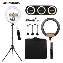 NEW Profissional 22 inches Photo Ring Light with 2M adjustable Stand,color 3200-6500k Brightness LED lampring for TikTok YouTube