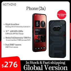 Nothing phone （2a） 6.7” AMOLED display 120Hz MediaTek Dimensity 7200 Pro 120 Hz 5,000 mAh Dual 50MP Camera