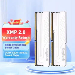 KingBank DDR4 ram memory ddr4 32gb 8gbx2 16GBx2 16gb 3200MHz CL16 Memory RAM UDIMM Desktop Memory Dual-channel heat sink for PC
