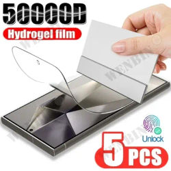 5 Pcs Hydrogel Film For Samsung Galaxy S25 S24 S23 S22 S21 Ultra Plus S24 FE A56 A55 A36 A35 A26 A25