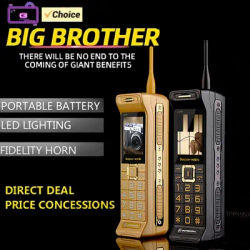 New Arrivial Long Standby C3 Retro Telephone 2.2inches Dual SIM Card Mp3 Big Battery 6800mAh Bluetooth Unlocked Mobile Phone