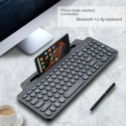 KLW MLD-569 3 In 1 Bluetooth And 2.4G Wireless With Slot Intelligent Touchpad Keyboard For Tablet Computer Mobilephone