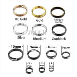 200-500pcs/lot 4 5 6 7 8 910 Mm Jump Rings Split Rings Connectors for Diy Jewelry Finding Making Accessories Wholesale Supplies