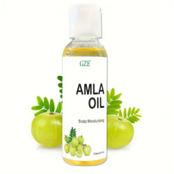 GZE Amla Hair Oil For Healthy Hair Shine and Moisturized Scalp, Indian Hair Oil for Men and Women, Bio Oil for Hair