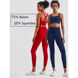 2 Piece Yoga Clothes Women's Tracksuit Athletic Wear Pilates Fitness Suit Gym Workout Push Up Clothes Sports Bra Leggings Suit