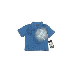 Hurley Short Sleeve Polo Shirt: Blue Tops - Size 12 Month
