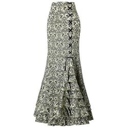 Retrò Vintage Medievale Rinascimento Gonna Ragazza gotica Con Volant Fiore / Floreale Costume Per donna Fantasia Stile Steampunk Mascherata Evento / Festa Adulti Gonna
