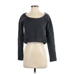 Lululemon Athletica Sweatshirt: Gray Tops - Women's Size 4