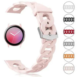 Cinturino in Silicone da 20mm 22mm Ladys per Samsung Galaxy Watch 4 3 41mm 45mm cinturino da polso