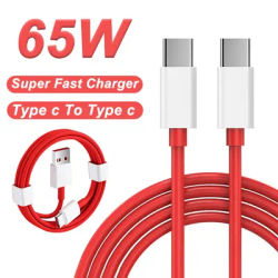 Cavo di ricarica rapida PD USB-C da 65W per One plus 11 10R da tipo C a tipo C per One plus 10 Pro 9