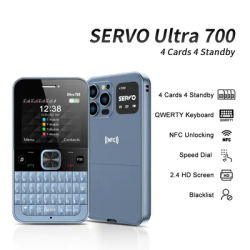 NEW! SERVO Ultra700 Full Keyboard Input Mobile Phone 4 Nano SIM Standby NFC Unlock FM Torch 2.4" Screen Cellular QWERTY Keyboard