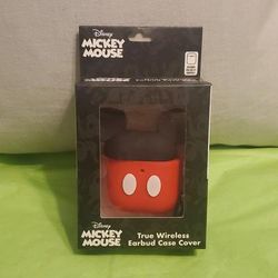 Disney Headphones | Nib Disney Mickey Mouse Wireless Earbud Case Cover Airpods Red Black Ears | Color: Black/Red | Size: Os