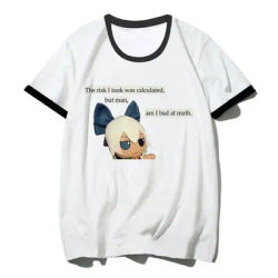 Touhou t shirt women Y2K anime streetwear Tee female comic y2k Japanese clothes