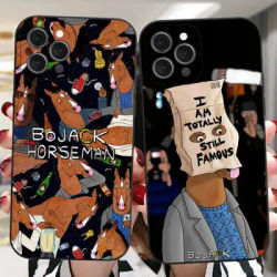 Custodia per telefono Cartoon B-BoJack Horseman per iPhone 15 14 13 12 11 Plus Pro Max XR XS X 7 8