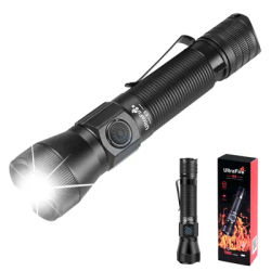 UltraFire E5 Torcia a Led ad alta potenza 1350 Lumen Army Tattica Potente Torcia Tipo-C USB