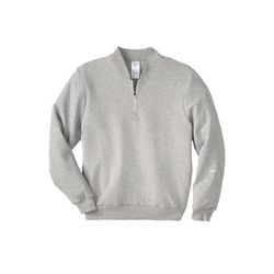 Men's Big & Tall Reebok 1/4 Zip Sweatshirt by Reebok in Grey (Size 3XL)