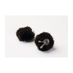 DPA Microphones AIR1 Universal Miniature Fur Windscreen (2-Pack, Small, Black) AIR1-BLACK-S