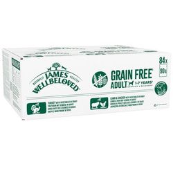 84x90g Adult Hypoallergenic Mixed Selection in Gravy Grain Free James Wellbeloved Pouches