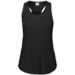 Augusta Sportswear AG3078 Women's Lux Tri-Blend Tank Top in Black Heather size 2XL | Triblend 3078