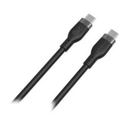 HYPER USB-C 2.0 Male Silicone 240W Charging Cable (6.6', Black) HJ4002BKGL-90