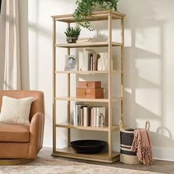 Dakota Bookcase - Driftwood - Grandin Road
